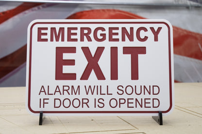 Emergency Exit (Alarm Will Sound If Door Is Opened)