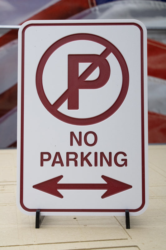 No Parking (with Arrows)