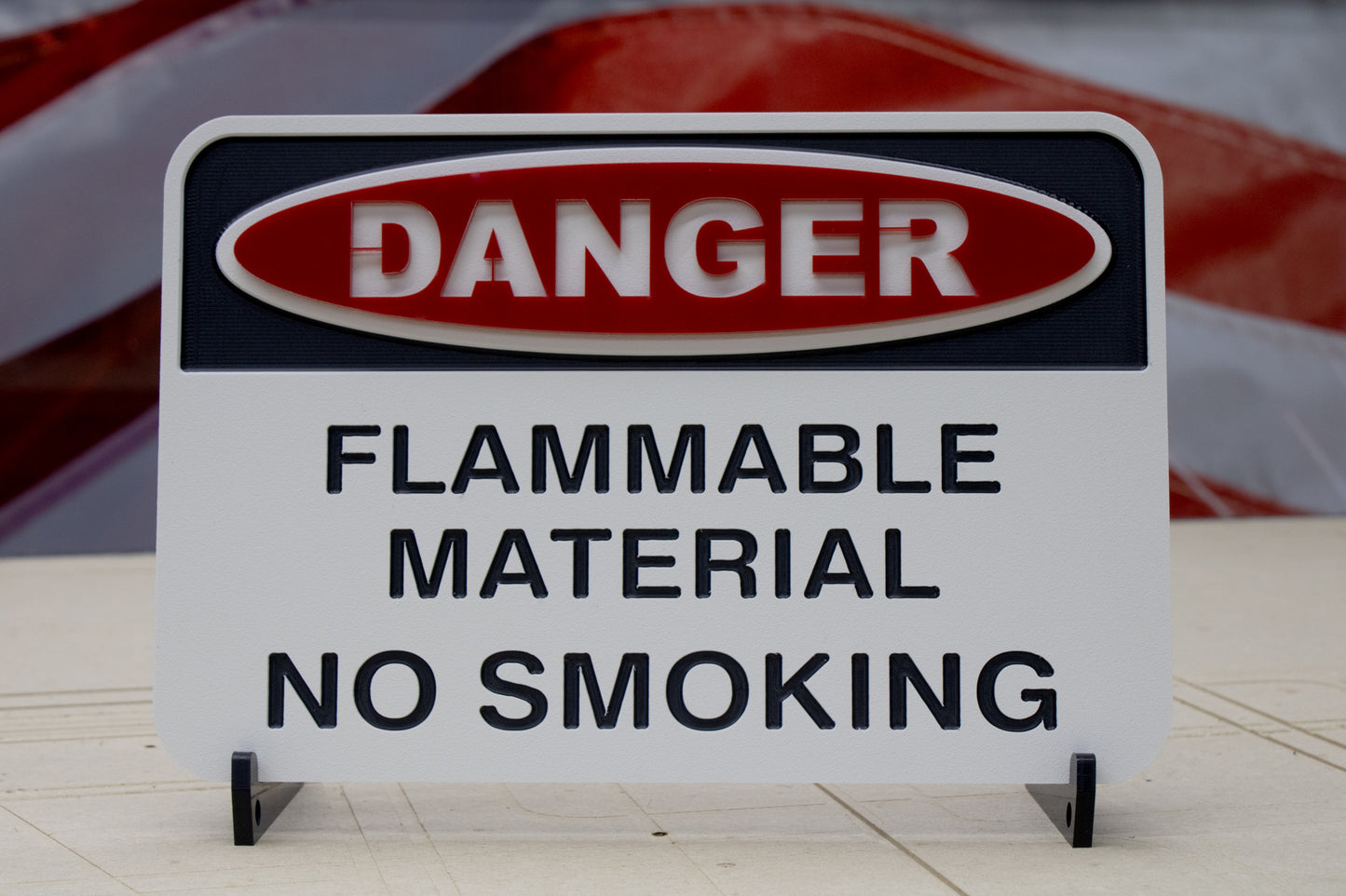 Danger Flammable Material No Smoking