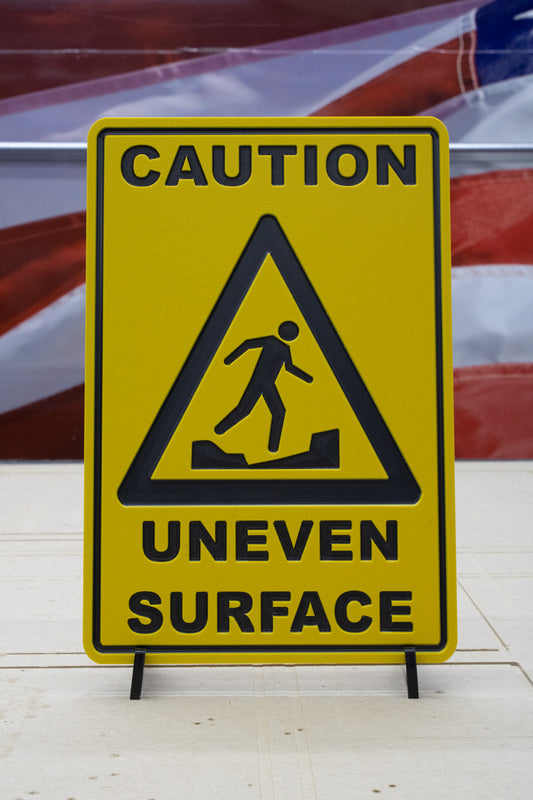 Caution Uneven Surface
